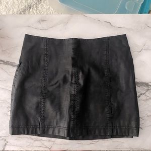 Free People Leather Skirt
